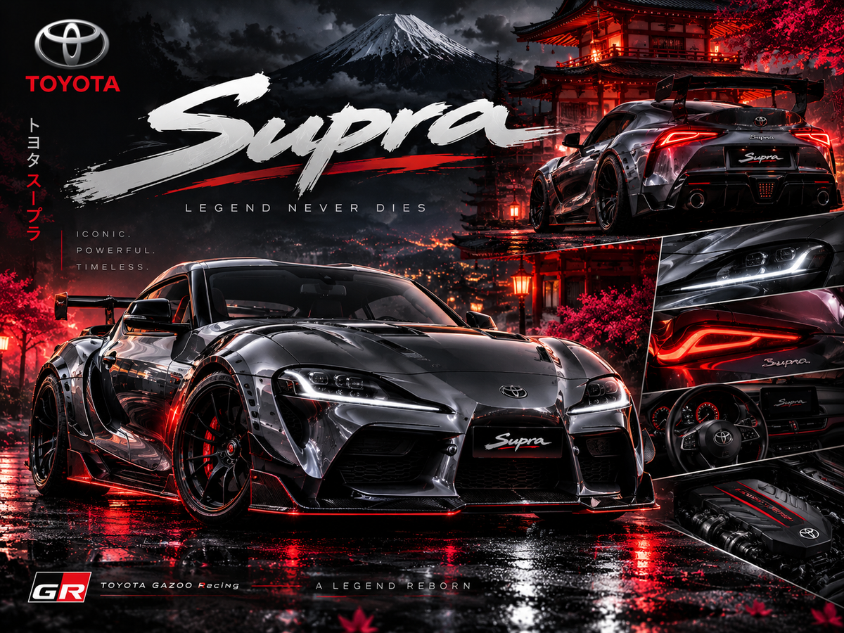 Toyota Supra Premium Automotive Digital Artwork