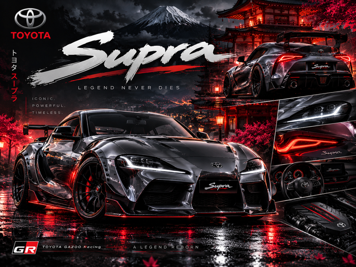 Toyota Supra Premium Automotive Digital Artwork